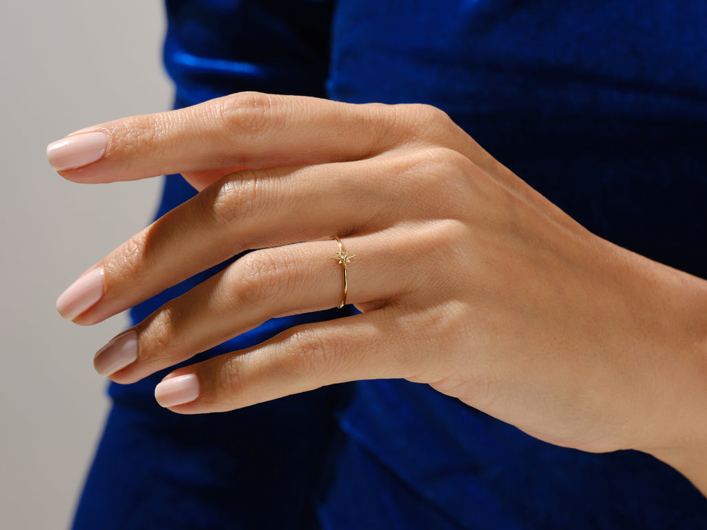 North Star Diamond Ring For Her