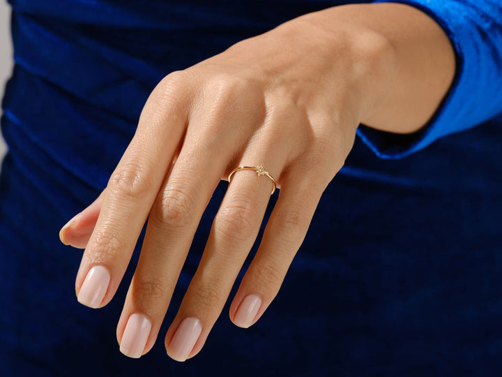 North Star Diamond Ring For Her