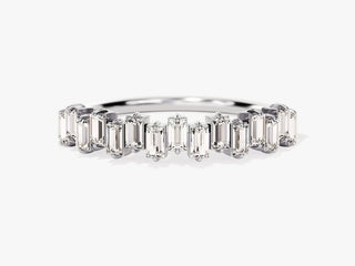 0.75CT Baguette Cut Vertical CVD EF/VVS Diamond Wedding Band