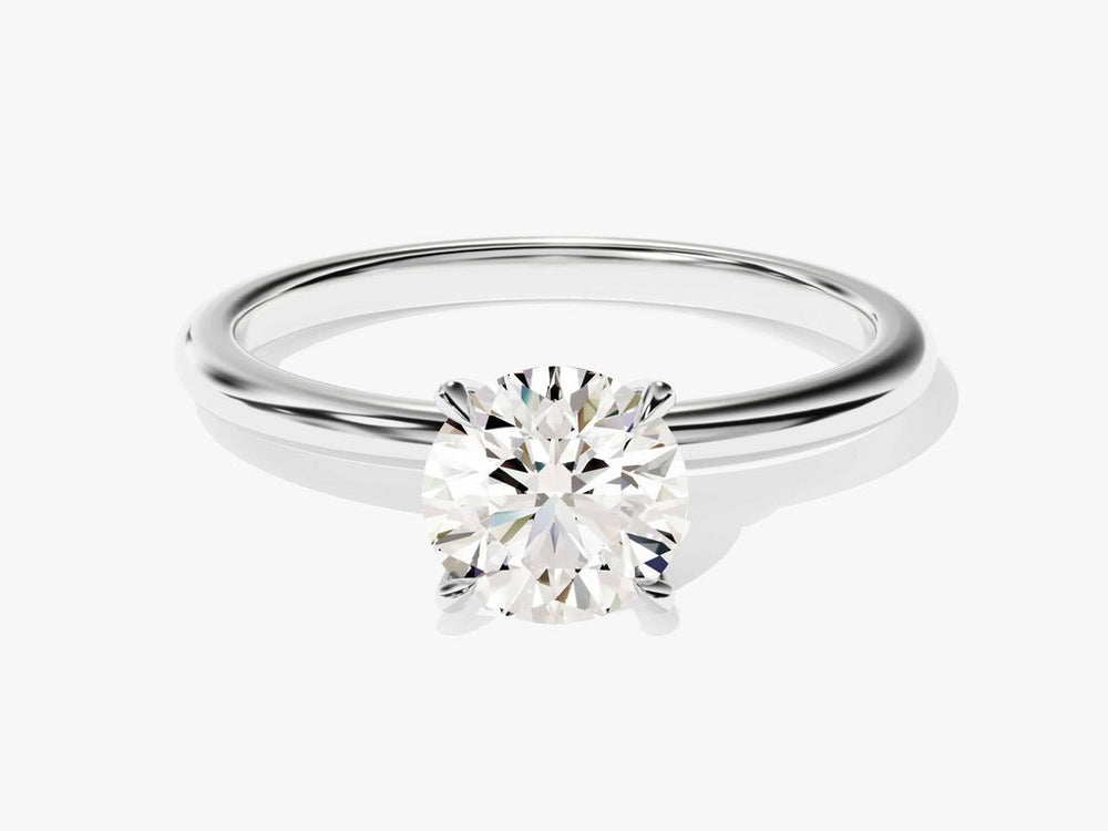 1.0CT Round Lab Grown Diamond Solitaire Engagement Ring For Her - Doozy Diamonds