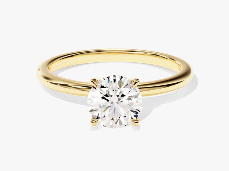 1.0CT Round Lab Grown Diamond Solitaire Engagement Ring For Her - Doozy Diamonds