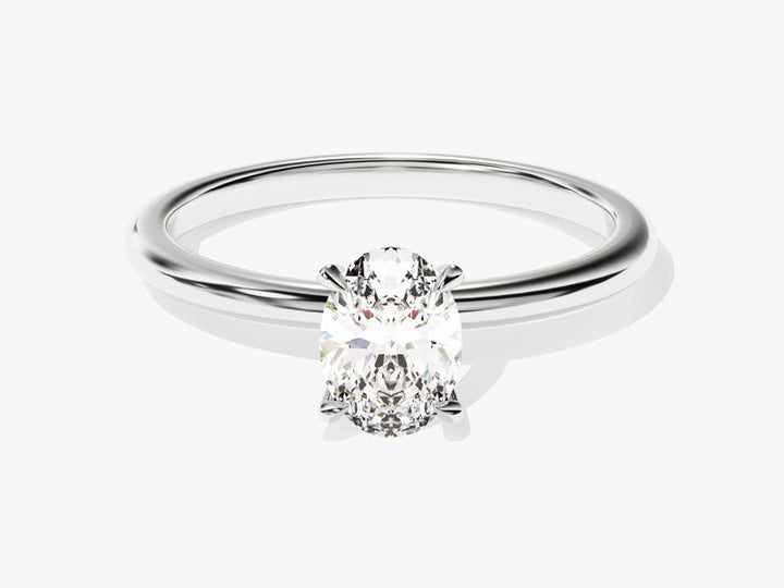 1.0CT Oval IGI Certified Lab Grown Diamond Solitaire Engagement Ring For Women