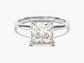 2.0CT Princess Cut Solitaire Lab Grown Diamond Engagement Ring For Her