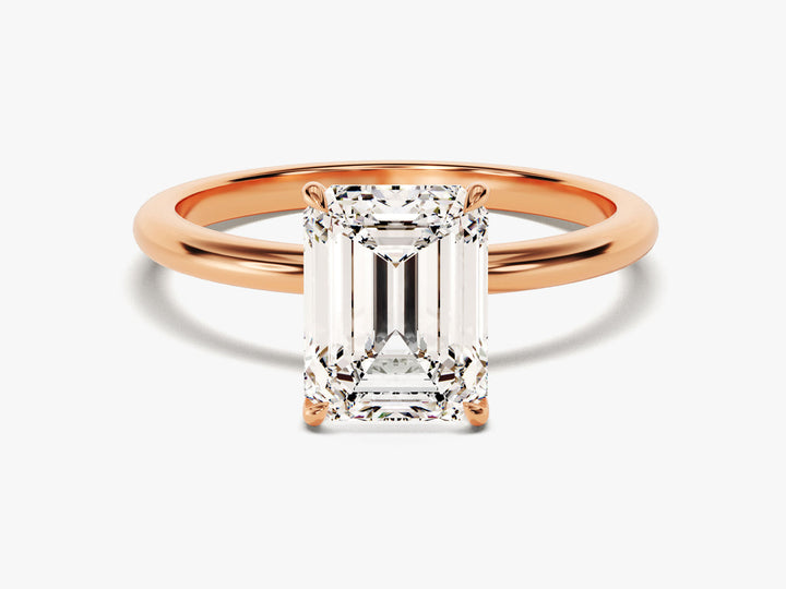 2.0CT Emerald Lab Grown Diamond Solitaire Engagement Ring For Women