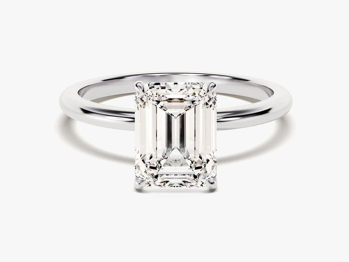 2.0CT Emerald Lab Grown Diamond Solitaire Engagement Ring For Women