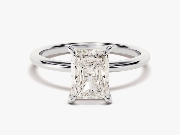 2.0CT Radiant Lab Grown Diamond Solitaire Engagement Ring Minimalist Wedding Ring
