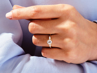 1.50CT Round Cut 3 Stone Lab Grown Diamond Engagement Ring Proposal Ring
