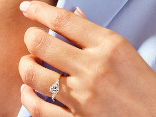 1.50CT Round Cut 3 Stone Lab Grown Diamond Engagement Ring Proposal Ring