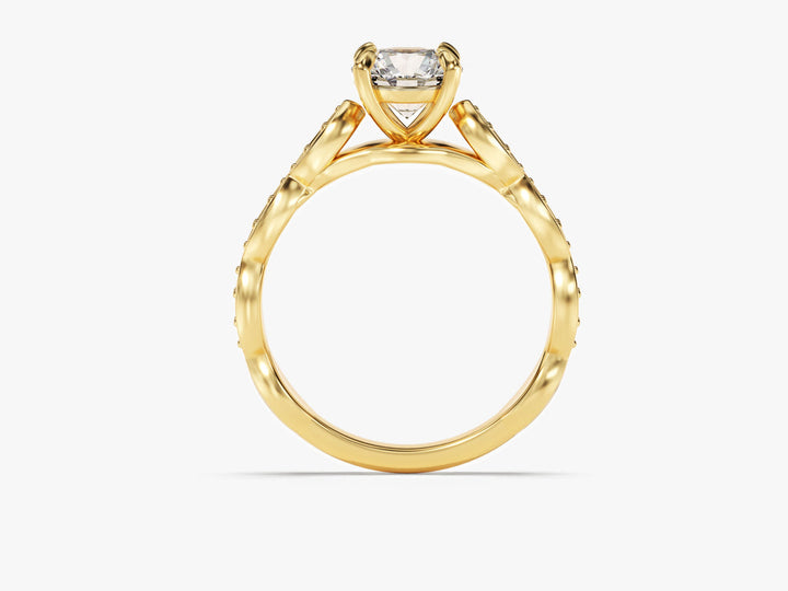 1.0CT Round Cut Vintage Lab Grown Diamond Engagement Ring For Her
