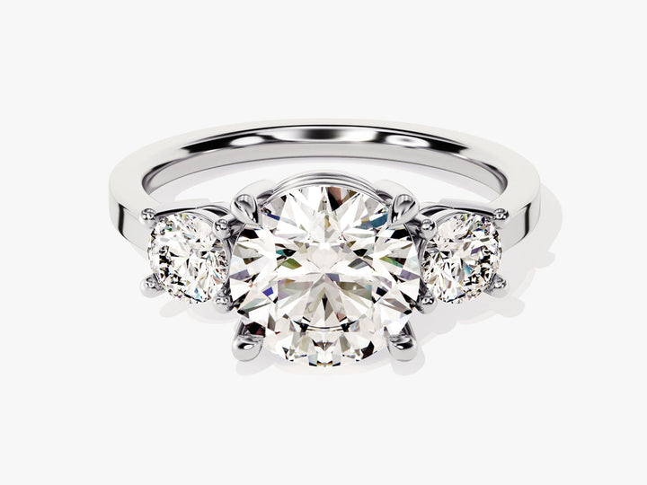 2.50CT Round Lab Grown Diamond 3 Stone Engagement Ring For Her