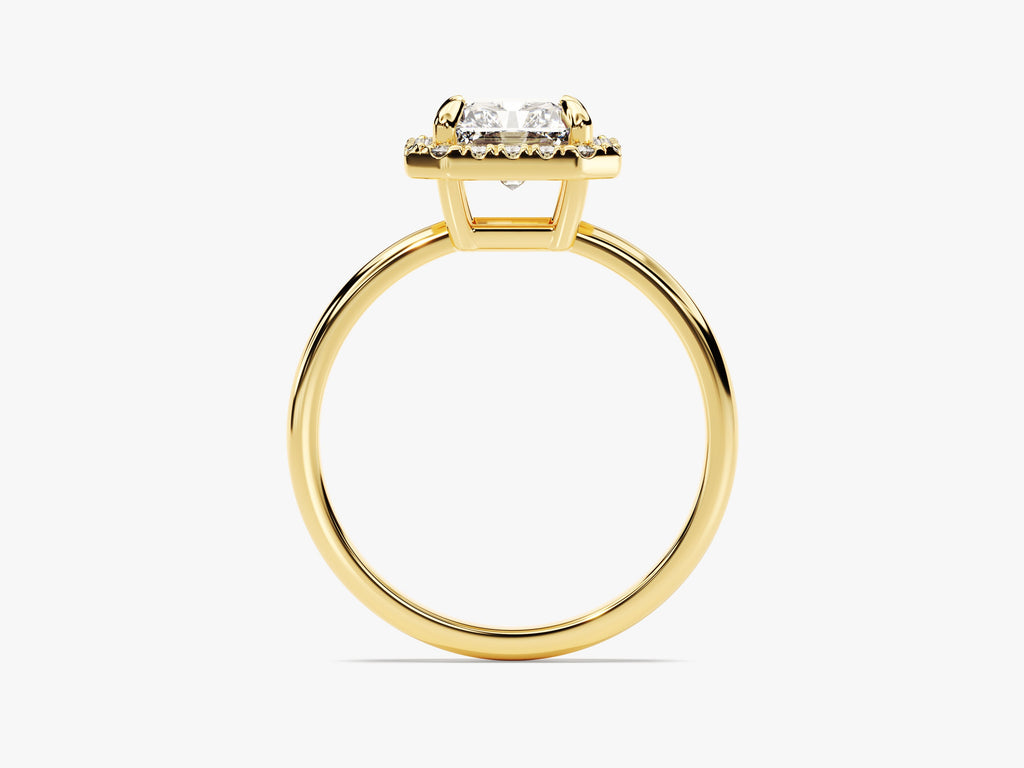 2.0CT Radiant Lab Grown Diamond Halo Engagement Ring Anniversary Gift