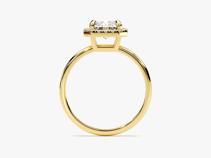2.0CT Radiant Lab Grown Diamond Halo Engagement Ring Anniversary Gift