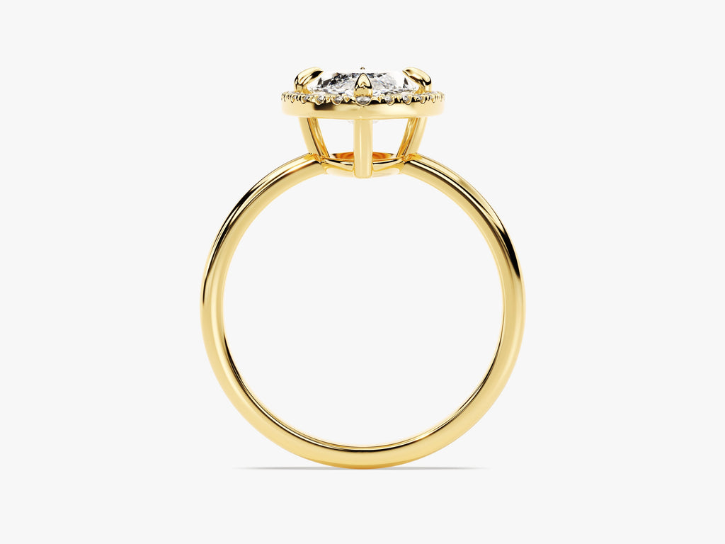2.0CT Marquise Cut Halo Diamond Lab Grown Engagement Ring For Her