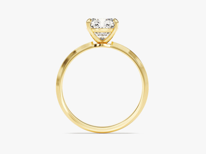 2.0CT Cushion Knife Edge Lab Grown Diamond Engagement Ring Maximalist Wedding Ring