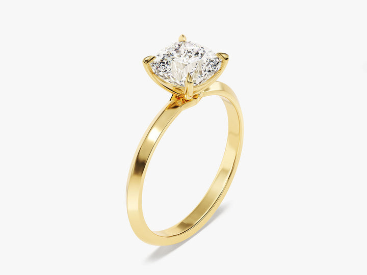 2.0CT Cushion Knife Edge Lab Grown Diamond Engagement Ring Maximalist Wedding Ring