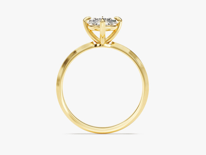 2.0CT Marquise Knife Edge Lab Grown Diamond Engagement Ring For Women