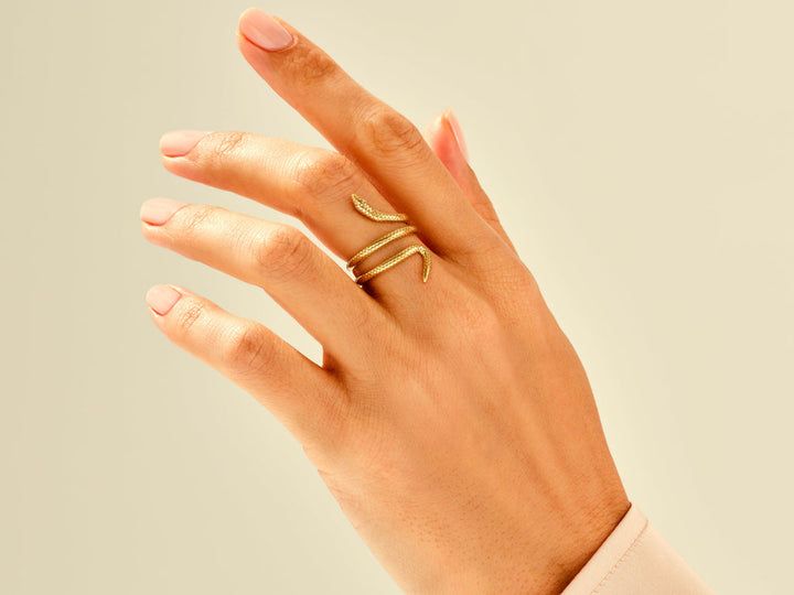 Snake Diamond Ring For Women