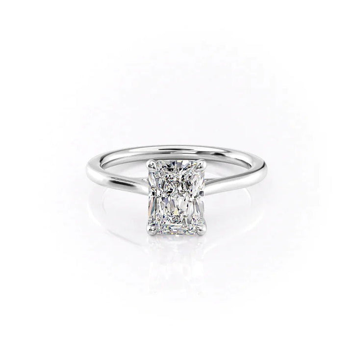 radiant solitaire diamond ring,
