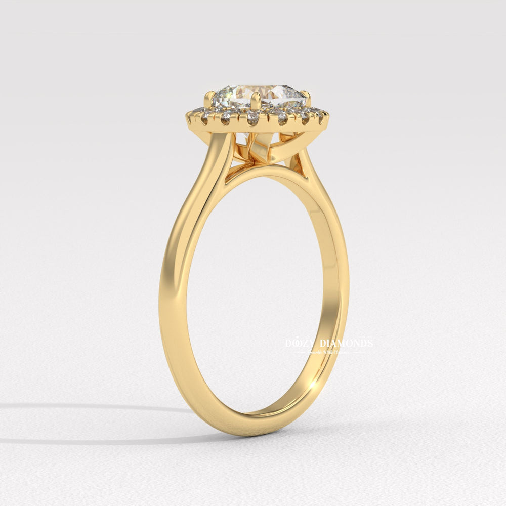 women's diamond ring, cushion cut bridal ring, fine jewelry ring, elegant diamond ring, proposal ring for her, wedding ring for women, luxury bridal ring, sparkling diamond ring, lab diamond jewelry