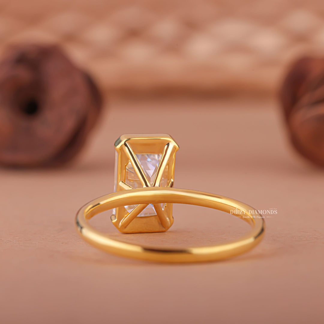 Eco-friendly lab-grown diamond ring, Designer lab-grown diamond ring purchase, White gold lab-grown diamond engagement ring, 