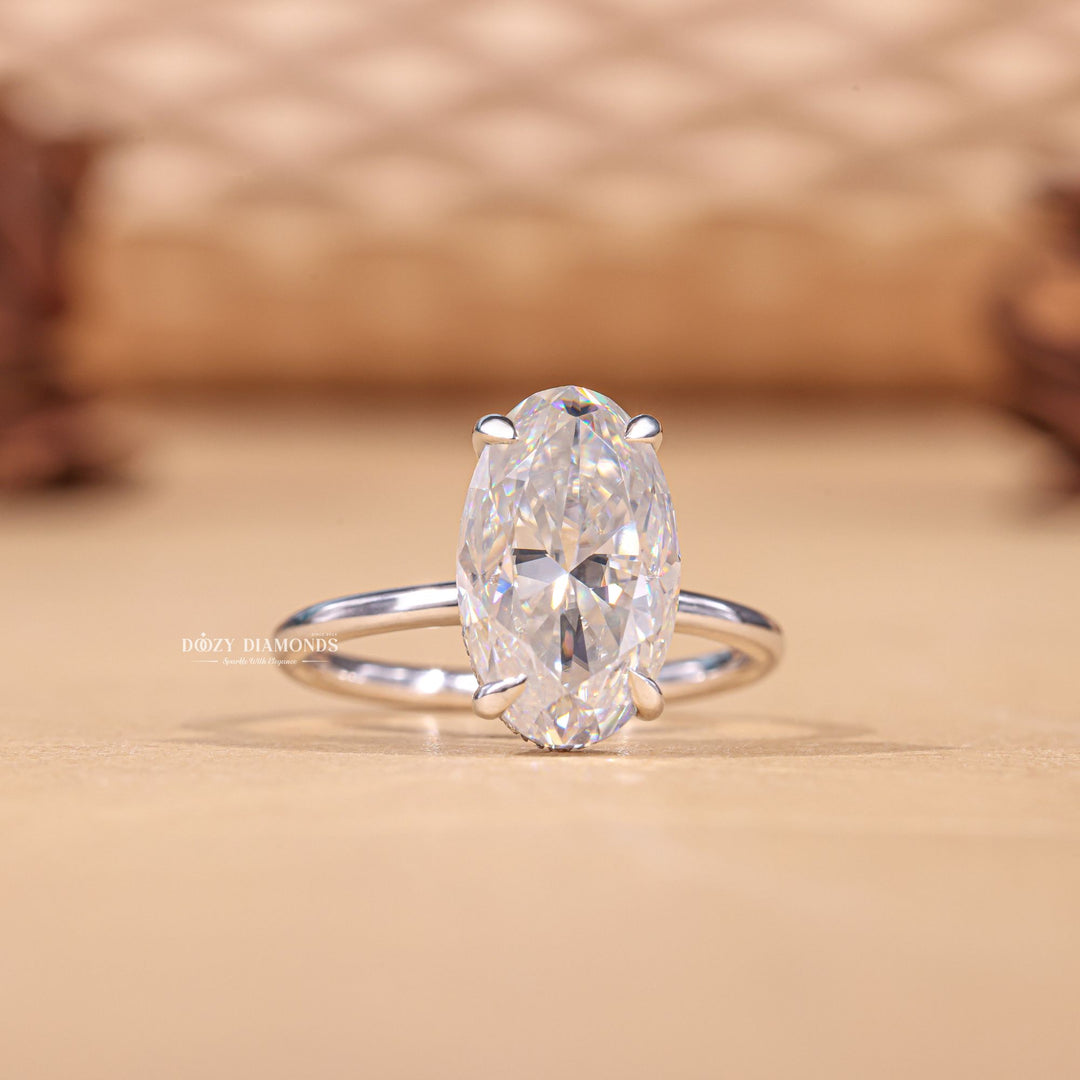 Lab grown diamond solitaire engagement ring, Buy lab grown diamond rings with certification, Custom lab grown diamond engagement rings, Lab grown diamond rings in white gold, 