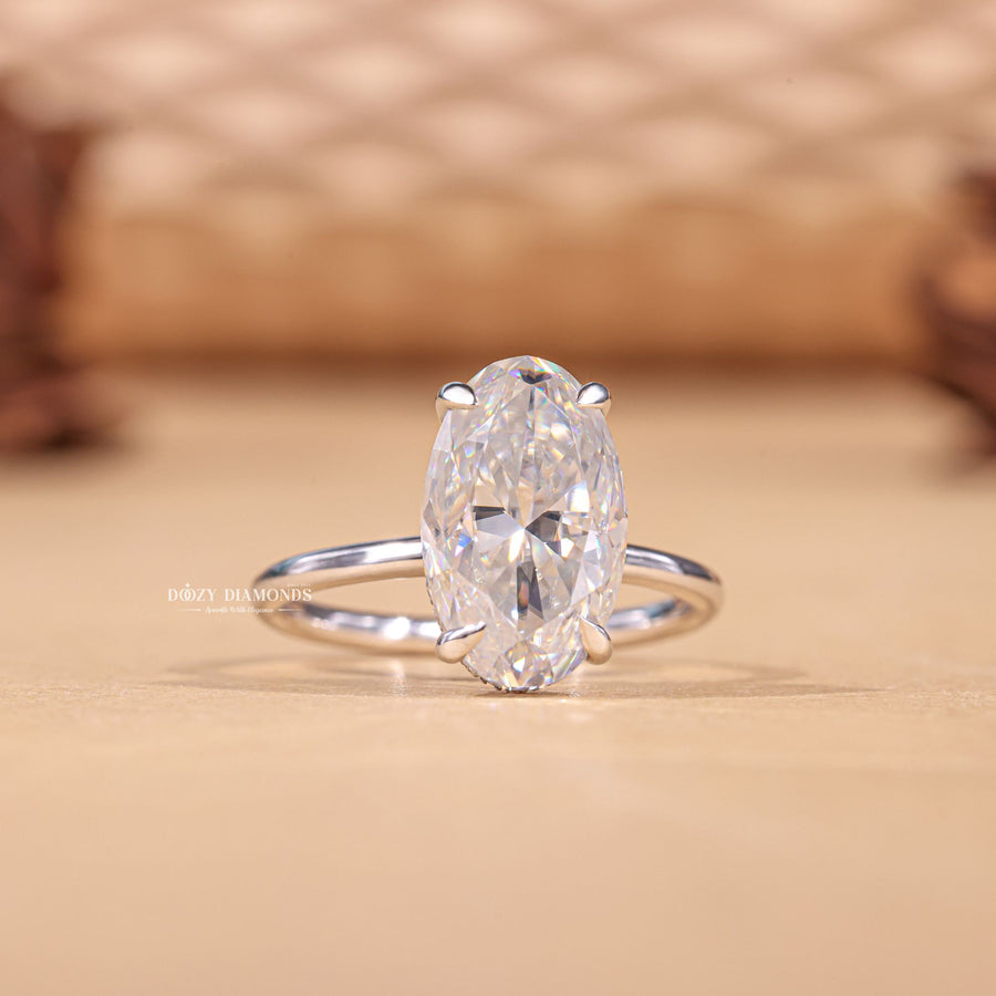 Lab grown diamond solitaire engagement ring, Buy lab grown diamond rings with certification, Custom lab grown diamond engagement rings, Lab grown diamond rings in white gold, 