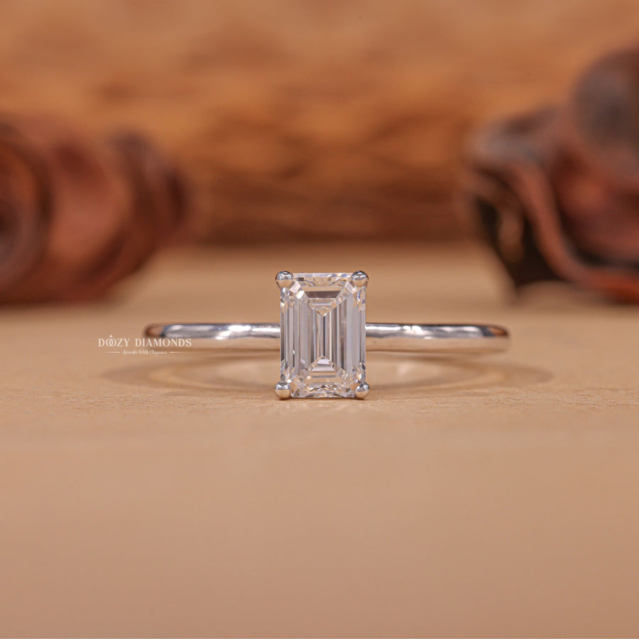  Emerald side stone engagement ring, Emerald cathedral engagement ring, Emerald bezel engagement ring, Emerald tension set engagement ring, Emerald split shank engagement ring, 