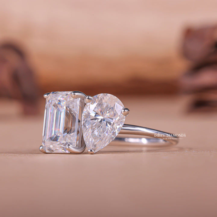 Emerald timeless engagement ring, Emerald elegant engagement ring, Emerald whimsical engagement ring, Emerald glamorous engagement ring,