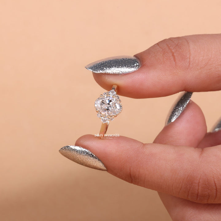  Rose gold engagement ring, Vintage engagement ring, Antique engagement ring, Modern engagement ring, Classic engagement ring, Halo engagement ring, So