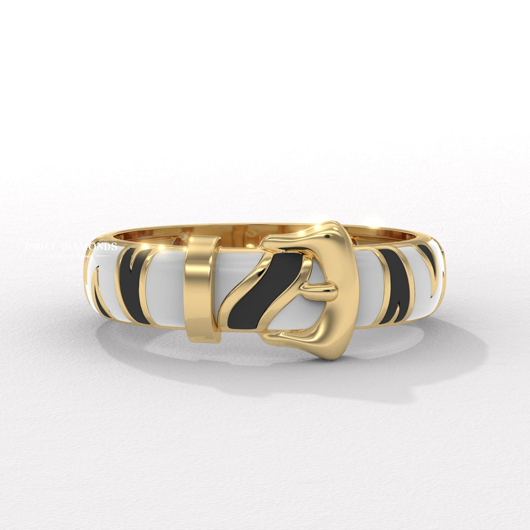 Minimalist Belt Buckle Ring for Her