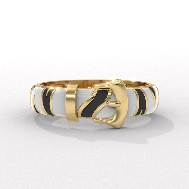 Minimalist Belt Buckle Ring for Her