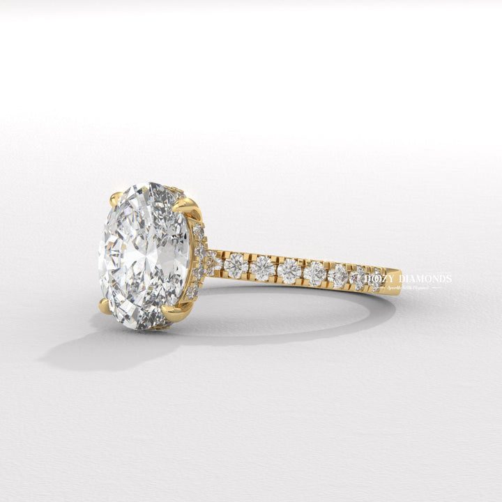 Hidden Halo
Engagement Ring
Oval Engagement Ring
Lab Diamond Ring
Certified Diamond Ring