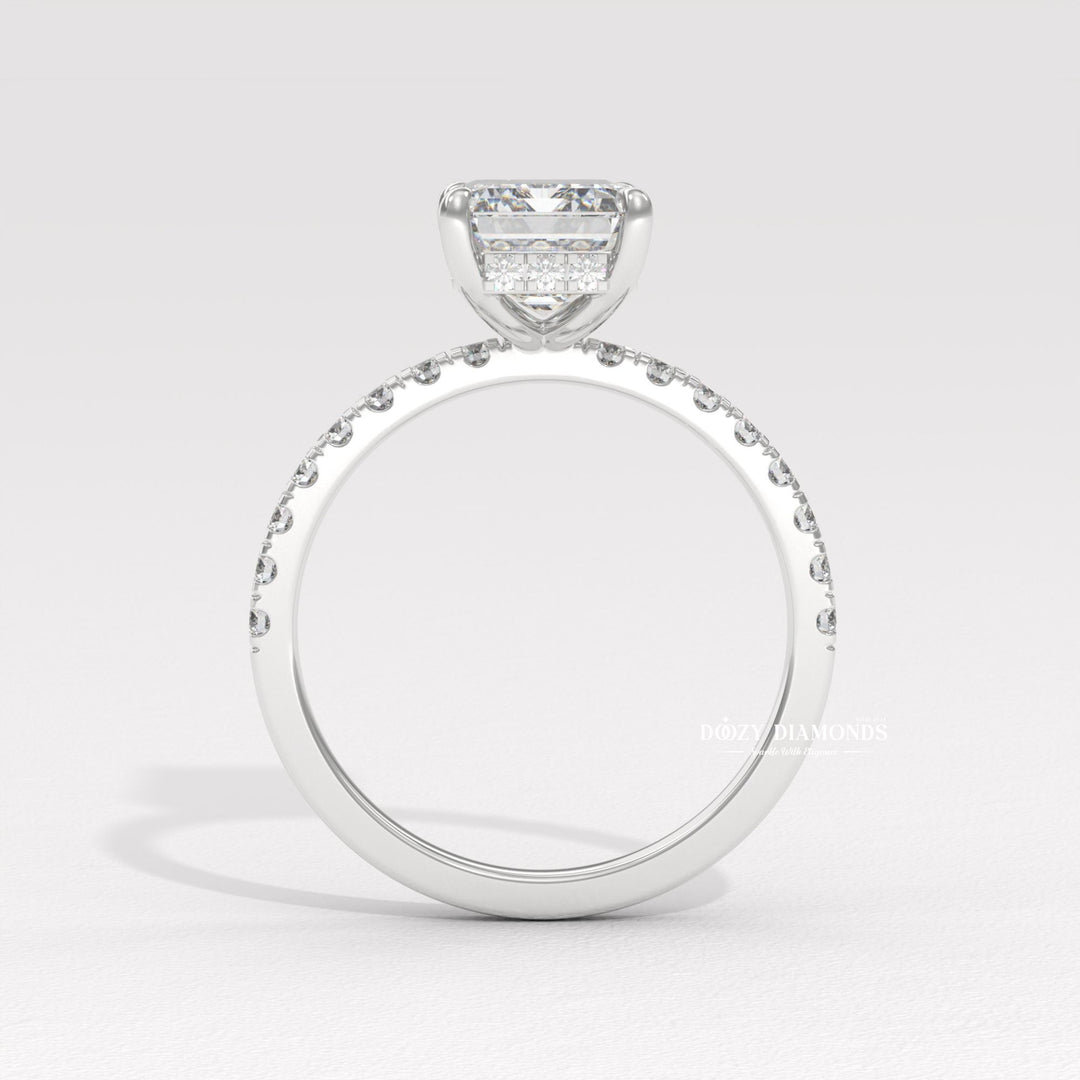 Custom hidden halo ring
Unique bridal style ring
Engagement ring shopping
Proposal ring ideas