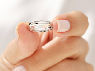 3.0mm Classic Dome Wedding Band Minimalist Wedding Ring