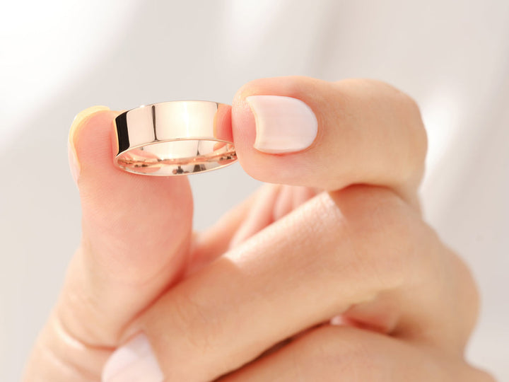 6.0mm Classic Flat Wedding Band For Women