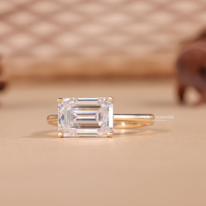 Exclusive East-West diamond rings, GIA certified East-West rings, East-West engagement rings under $2000, Buy East-West ring with matching band, 