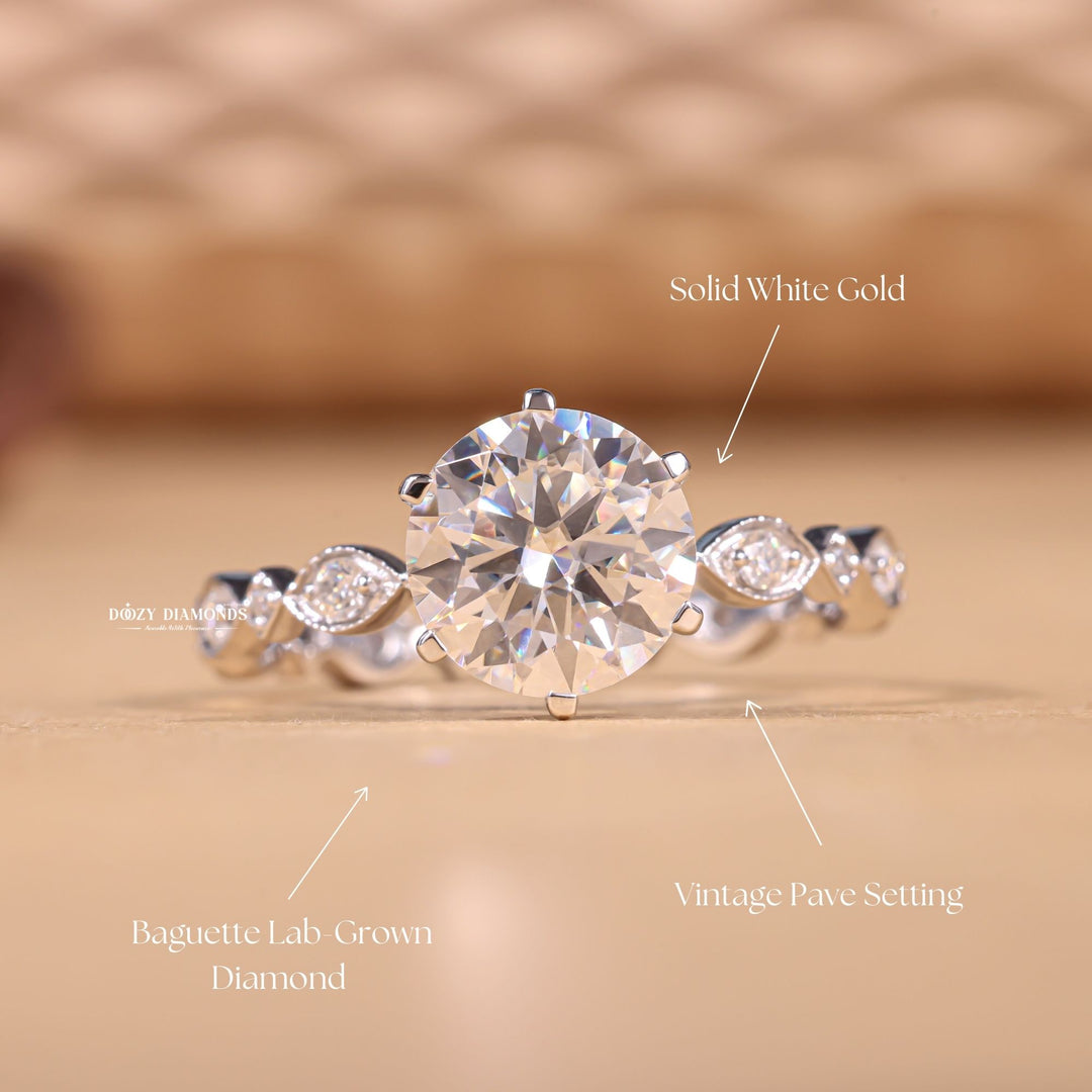 Handmade engagement ring, Customized engagement ring, Made-to-order engagement ring, Personalized engagement ring, Exclusive engagement ring, Engraved engagement ring, Halo diamond engagement