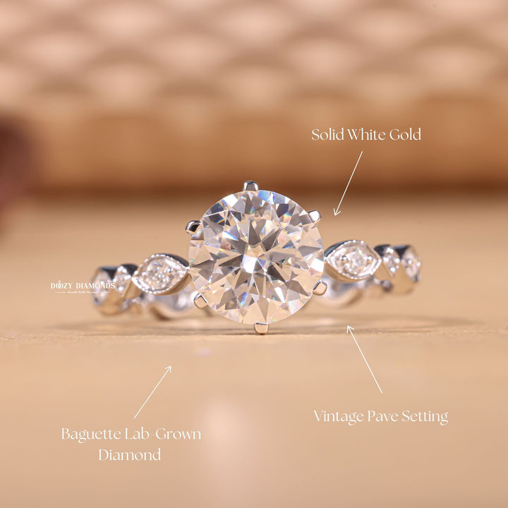 Handmade engagement ring, Customized engagement ring, Made-to-order engagement ring, Personalized engagement ring, Exclusive engagement ring, Engraved engagement ring, Halo diamond engagement