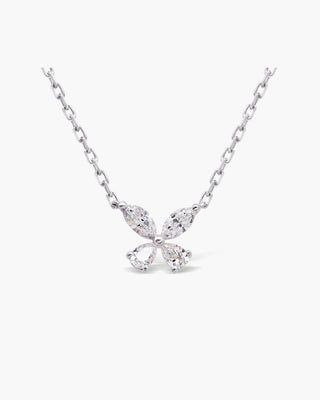 Marquise Diamond Butterfly Moissanite Necklace For women