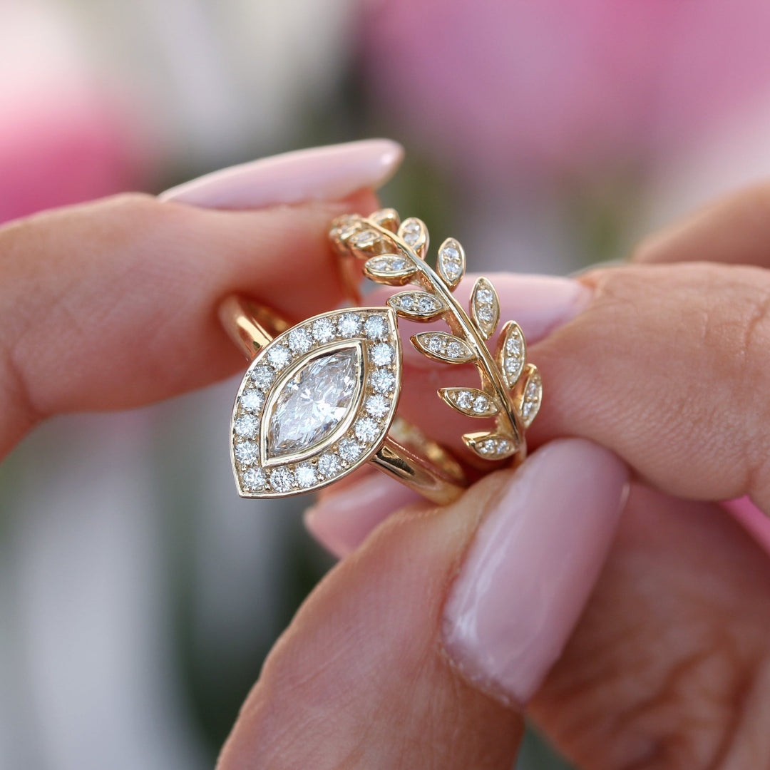 marquise solitaire ring,