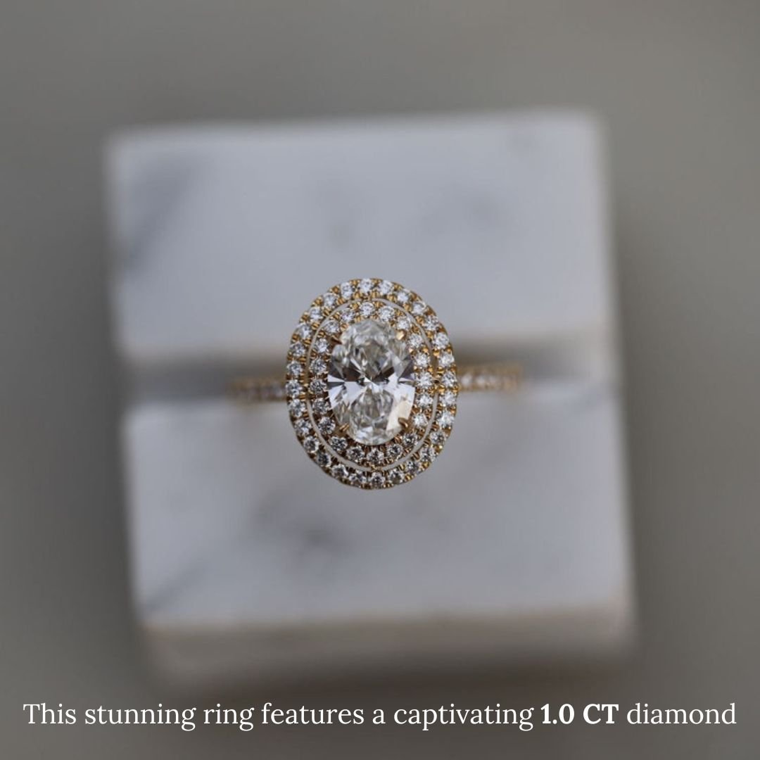 oval lab grown diamond ring