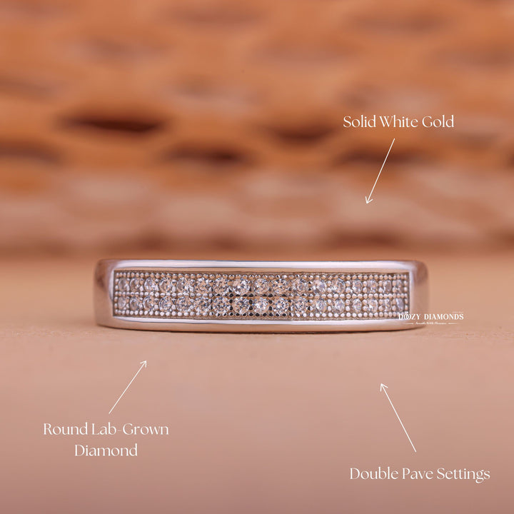 Full-eternity diamond wedding band, Unique diamond wedding band, Custom diamond wedding band, Affordable diamond wedding band, Luxury diamond wedding band, White gold diamond wedding band, Yellow gold diamond wedding band, Rose gold diamond wedding band, Two-tone diamond wedding band, 