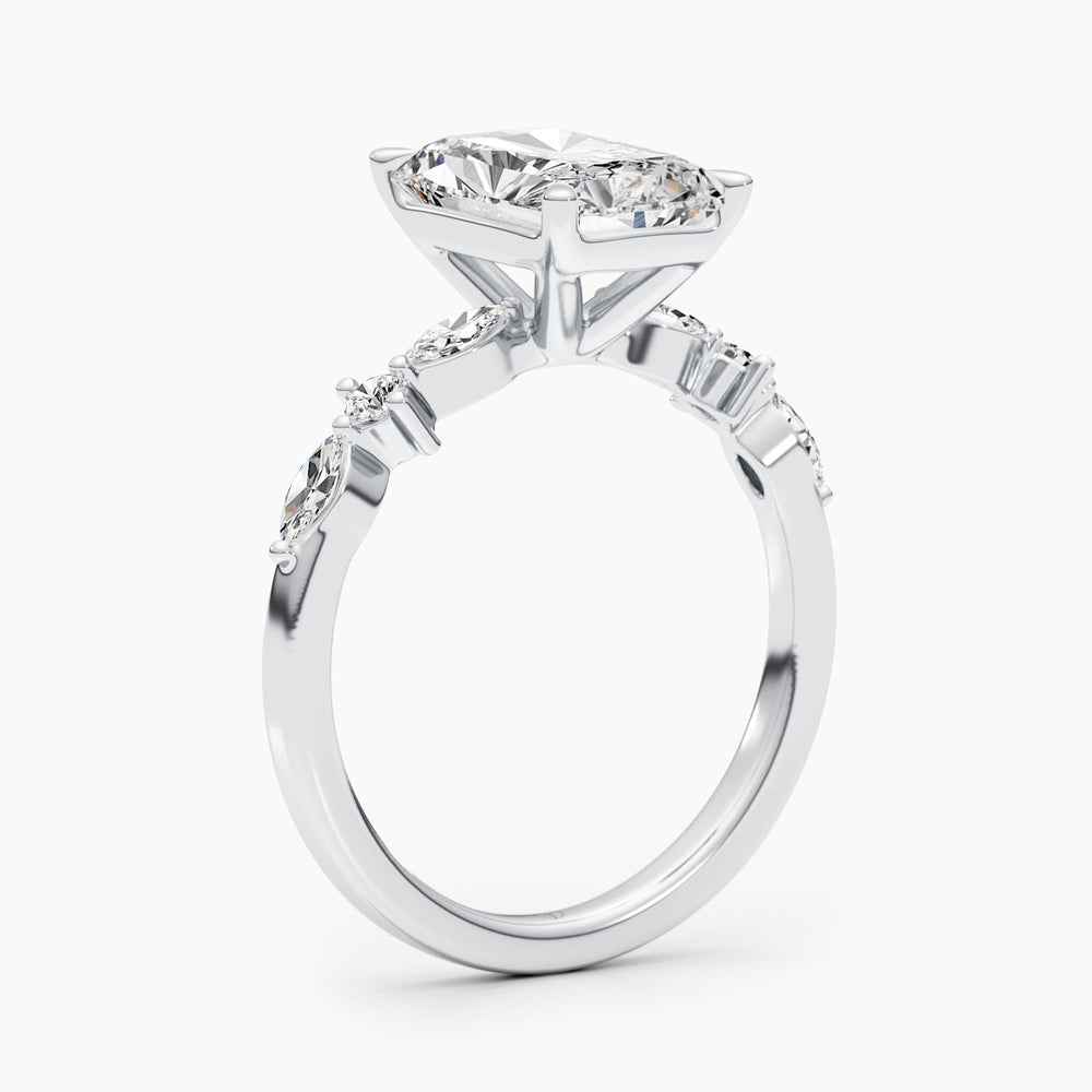 radiant cut diamond ring