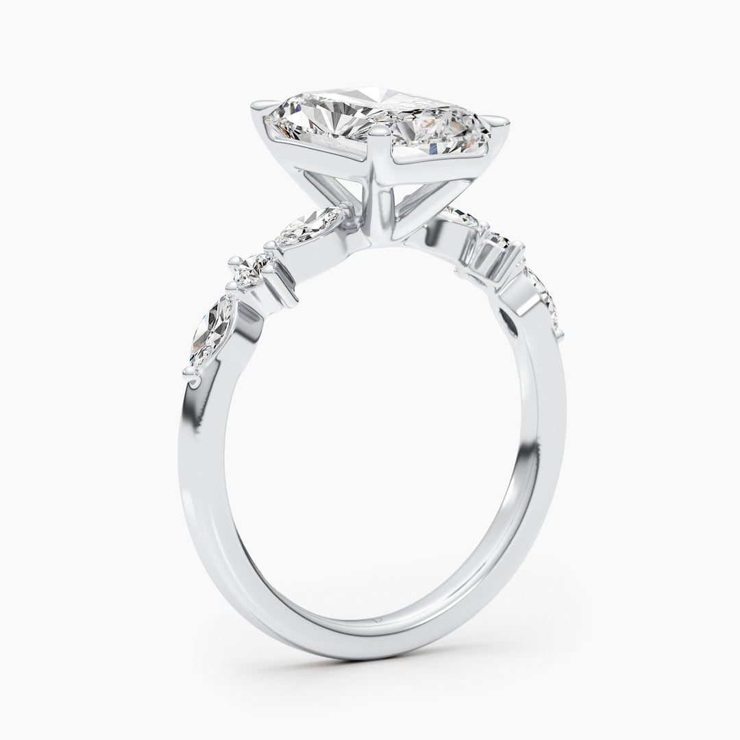 radiant cut diamond ring