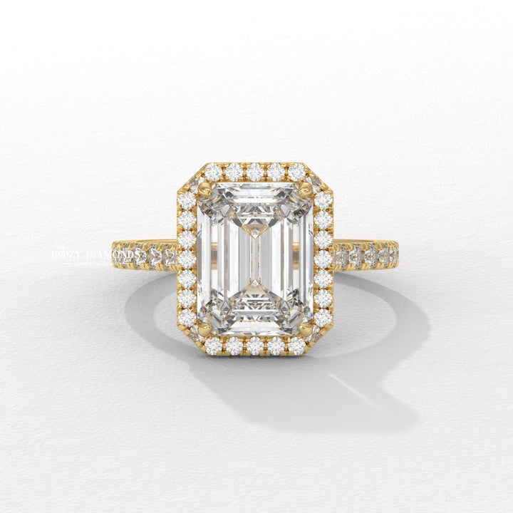 Emerald cut engagement ring
Emerald diamond ring
Halo engagement ring
Pave engagement ring