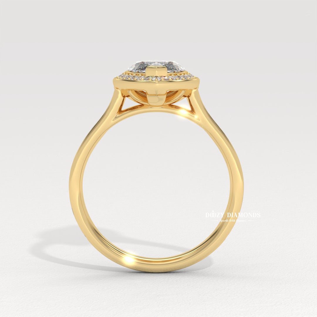 Lab grown diamond ring
Lab created diamond ring
Channel set engagement ring
Halo engagement ring
Marquise cut halo ring
