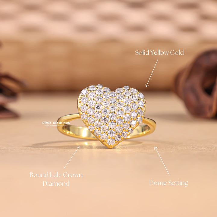 Heart local engagement ring, Heart handmade engagement ring, Heart customized engagement ring, Heart made-to-order engagement ring, Heart personalized engagement ring