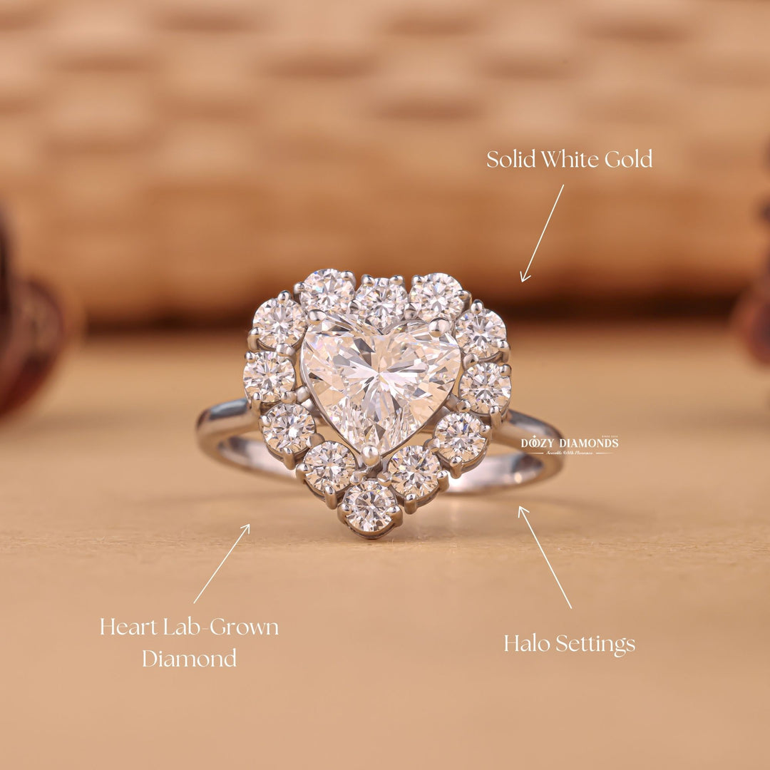 Heart timeless engagement ring, Heart elegant engagement ring, Heart whimsical engagement ring, Heart glamorous engagement ring, Heart sophisticated engagement ring, 