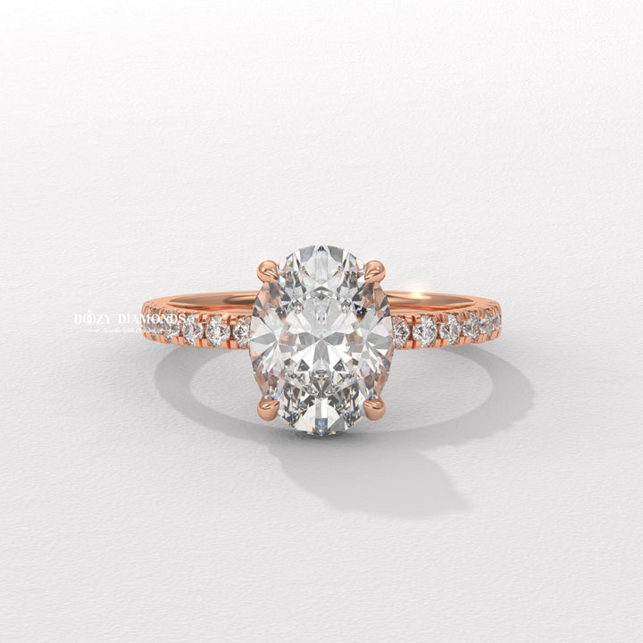 Engagement Ring
Radiant Engagement Ring
Certified Lab Diamond
Hidden Halo Ring