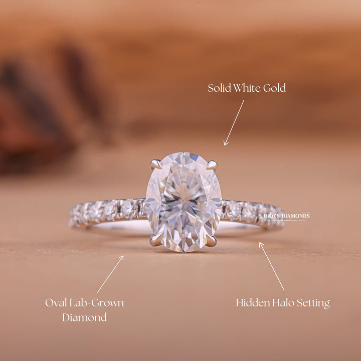 Hidden halo emerald cut engagement rings, Hidden halo wedding band set, How to clean a hidden halo ring, Modern hidden halo engagement rings, 